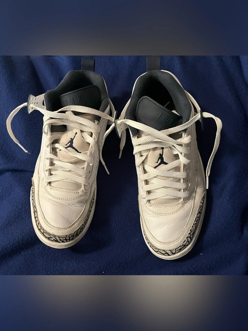 Jordan Men’s White and Black Low-Top Sneakers